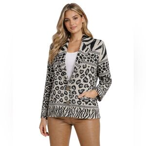 VINTAGE TAPESTRY ANIMAL PRINT PAINTED PONY BLAZER